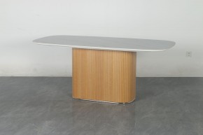Стол TAMPA 180 цвет БЕЛЫЙ МРАМОР M326, керамика / Каркас OAK, ®DISAUR в Елабуге - elabuga.mebel24.online | фото 10
