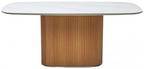 Стол TAMPA 180 цвет БЕЛЫЙ МРАМОР M326, керамика / Каркас OAK, ®DISAUR в Елабуге - elabuga.mebel24.online | фото 9