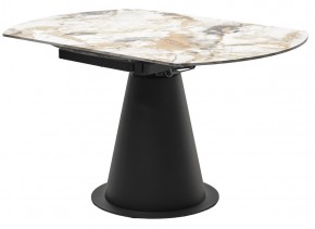 Стол TERAMO 135 GLOSS GRAND JADE SOLID CERAMIC, керамика, поворотн.механизм / Черный каркас, ®DISAUR в Елабуге - elabuga.mebel24.online | фото 10