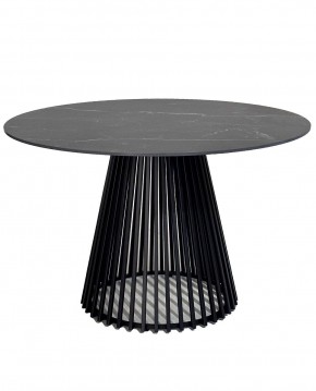 Стол TERNI 120 MATT BLACK MARBLE SOLID CERAMIC Черный мрамор матовый, керамика /Черн.каркас, ®DISAUR в Елабуге - elabuga.mebel24.online | фото 3
