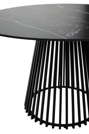 Стол TERNI 120 MATT BLACK MARBLE SOLID CERAMIC Черный мрамор матовый, керамика /Черн.каркас, ®DISAUR в Елабуге - elabuga.mebel24.online | фото 5