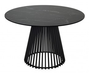 Стол TERNI 120 MATT BLACK MARBLE SOLID CERAMIC Черный мрамор матовый, керамика /Черн.каркас, ®DISAUR в Елабуге - elabuga.mebel24.online | фото 8