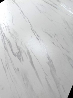 Стол VASTO 180 MARBLES KL-99 Белый мрамор матовый, итальянская керамика/ черный каркас, ®DISAUR в Елабуге - elabuga.mebel24.online | фото 3