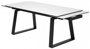 Стол VASTO 180 MARBLES KL-99 Белый мрамор матовый, итальянская керамика/ черный каркас, ®DISAUR в Елабуге - elabuga.mebel24.online | фото 6