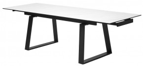 Стол VASTO 180 MARBLES KL-99 Белый мрамор матовый, итальянская керамика/ черный каркас, ®DISAUR в Елабуге - elabuga.mebel24.online | фото 9