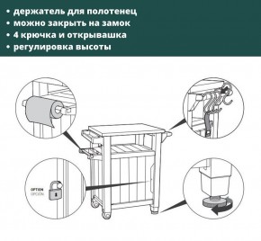 Столик для барбекю 105л (Unity 105L) коричневый в Елабуге - elabuga.mebel24.online | фото 5