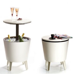 Столик-холодильник COOL BAR крем-шоколад в Елабуге - elabuga.mebel24.online | фото 1