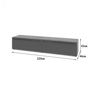 СТОУН С72 Тумба ТВ (золотой дуб/графит) в Елабуге - elabuga.mebel24.online | фото 2