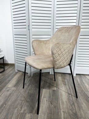 Стул AMARETTO VBP206 античный светло-бежевый, велюр без пальчикового эффекта /черный каркас, М-City в Елабуге - elabuga.mebel24.online | фото 7