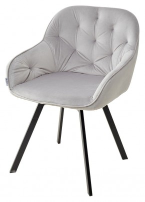Стул GALE 360 град. поворот. BLUVEL-03 LIGHT GREY, велюр/ черный каркас, М-City в Елабуге - elabuga.mebel24.online | фото 1