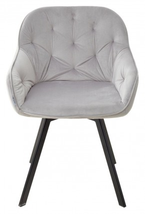 Стул GALE 360 град. поворот. BLUVEL-03 LIGHT GREY, велюр/ черный каркас, М-City в Елабуге - elabuga.mebel24.online | фото 3
