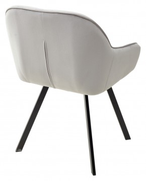 Стул GALE 360 град. поворот. BLUVEL-03 LIGHT GREY, велюр/ черный каркас, М-City в Елабуге - elabuga.mebel24.online | фото 4