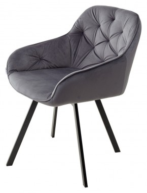 Стул GALE 360 град. поворот. BLUVEL-14 GREY, велюр/ черный каркас, М-City в Елабуге - elabuga.mebel24.online | фото 5