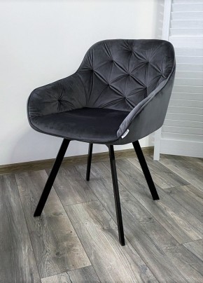 Стул GALE 360 град. поворот. BLUVEL-14 GREY, велюр/ черный каркас, М-City в Елабуге - elabuga.mebel24.online | фото 6