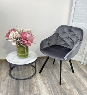 Стул GALE 360 град. поворот. BLUVEL-14 GREY, велюр/ черный каркас, М-City в Елабуге - elabuga.mebel24.online | фото 8
