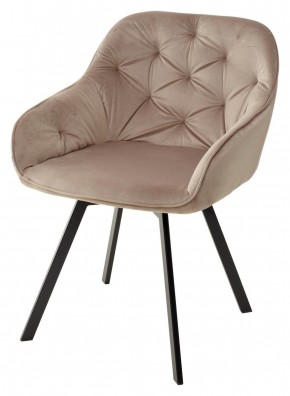 Стул GALE 360 град. поворот. BLUVEL-40 BEIGE, велюр/ черный каркас, М-City в Елабуге - elabuga.mebel24.online | фото 1