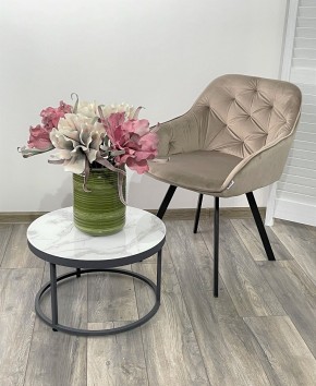 Стул GALE 360 град. поворот. BLUVEL-40 BEIGE, велюр/ черный каркас, М-City в Елабуге - elabuga.mebel24.online | фото 2