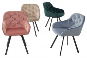 Стул GALE 360 град. поворот. BLUVEL-40 BEIGE, велюр/ черный каркас, М-City в Елабуге - elabuga.mebel24.online | фото 3
