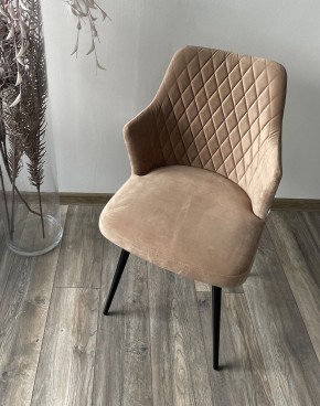 Стул HERMAN 360 град. БЕЖЕВЫЙ #5, велюр / черный каркас М-City в Елабуге - elabuga.mebel24.online | фото 2