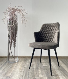 Стул HERMAN 360 град. ГРАФИТ #14, велюр / черный каркас М-City в Елабуге - elabuga.mebel24.online | фото 2