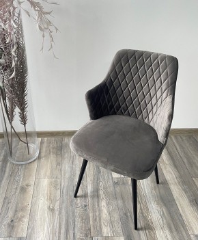 Стул HERMAN 360 град. ГРАФИТ #14, велюр / черный каркас М-City в Елабуге - elabuga.mebel24.online | фото 3