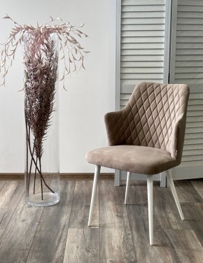Стул HERMAN 360 град. ЛАТТЕ #25, велюр / белый каркас М-City в Елабуге - elabuga.mebel24.online | фото 2