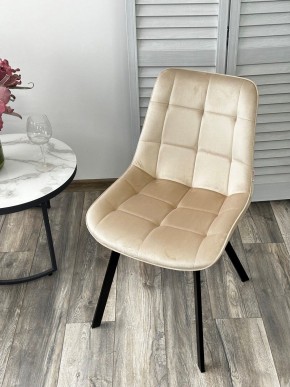 Стул ONION G062-03 светлый беж, велюр/ черный каркас М-City в Елабуге - elabuga.mebel24.online | фото 2