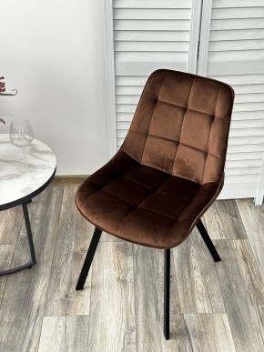 Стул ONION G062-10 шоколадный, велюр/ черный каркас М-City в Елабуге - elabuga.mebel24.online | фото 2