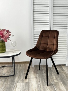 Стул ONION G062-10 шоколадный, велюр/ черный каркас М-City в Елабуге - elabuga.mebel24.online | фото 3