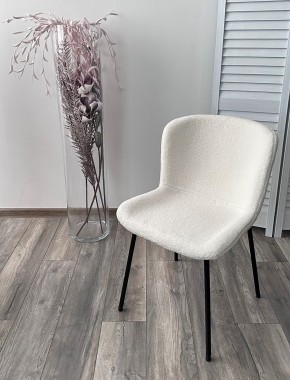 Стул RIYA UF992-01 Белый, teddy / черный каркас М-City в Елабуге - elabuga.mebel24.online | фото 5