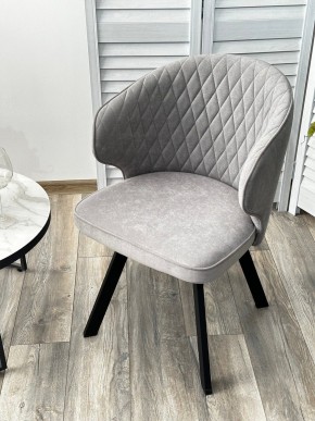Стул SKAT 360 град. поворот. B22 Серый, велюр / черный каркас, М-City в Елабуге - elabuga.mebel24.online | фото 3