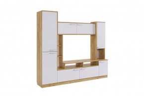 ТОКИО Мини-стенка (дуб крафт золотой/белое дерево) в Елабуге - elabuga.mebel24.online | фото