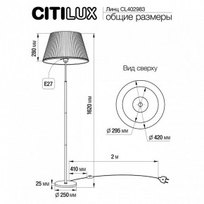 Торшер Citilux Линц CL402983 в Елабуге - elabuga.mebel24.online | фото 4
