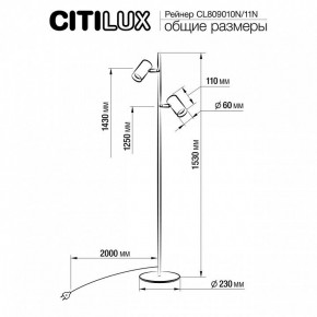 Торшер Citilux Twin CL809010N в Елабуге - elabuga.mebel24.online | фото 5