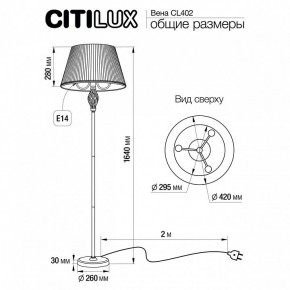 Торшер Citilux Вена CL402920 в Елабуге - elabuga.mebel24.online | фото 5