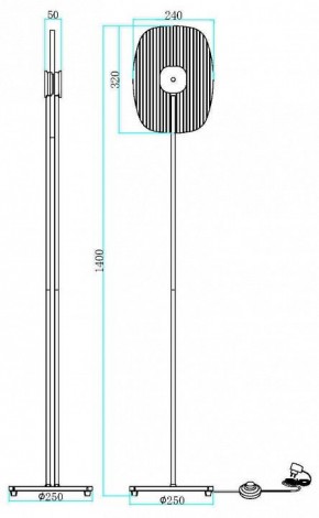 Торшер Maytoni Eclipse MOD152FL-L1BK в Елабуге - elabuga.mebel24.online | фото 2