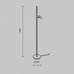 Торшер Maytoni Thin MOD395FL-L28BS3K в Елабуге - elabuga.mebel24.online | фото 4