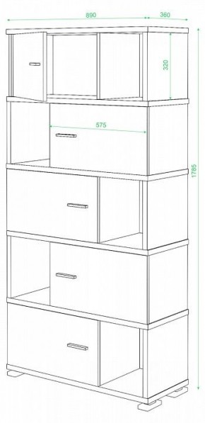 Тумба комбинированная Домино нельсон СБ-30/5 в Елабуге - elabuga.mebel24.online | фото 2