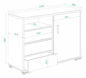 Тумба комбинированная Домино нельсон ТБ-45 НБЕ в Елабуге - elabuga.mebel24.online | фото 3