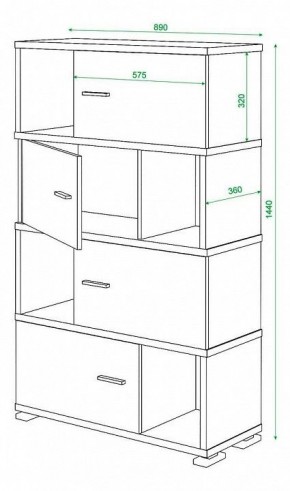 Тумба комбинированная Домино СБ-30/4 в Елабуге - elabuga.mebel24.online | фото 3