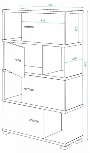 Тумба комбинированная СБ-30/4 в Елабуге - elabuga.mebel24.online | фото 2