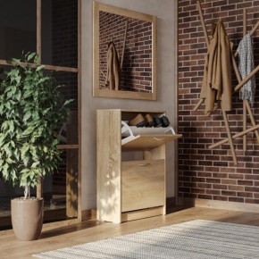 Тумба ОРИОН с двумя полками для обуви, цвет Дуб Сонома в Елабуге - elabuga.mebel24.online | фото 4
