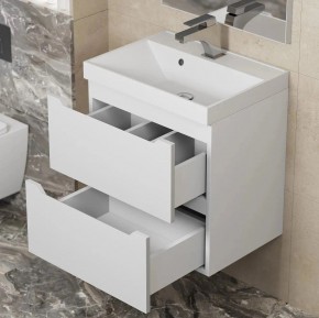 Тумба под раковину Uperwood Tanos 50 см, подвесная, белая матовая в Елабуге - elabuga.mebel24.online | фото 3