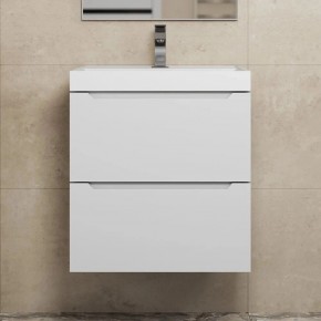 Тумба под раковину Uperwood Tanos 50 см, подвесная, белая матовая в Елабуге - elabuga.mebel24.online | фото 9