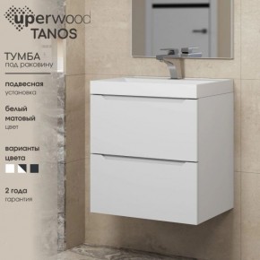 Тумба под раковину Uperwood Tanos 90 см, подвесная, белая матовая в Елабуге - elabuga.mebel24.online | фото 6