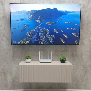Тумба подвесная под ТВ LINES MTV3-MA 900 Бежевый (Леда-М 10.1.5) в Елабуге - elabuga.mebel24.online | фото 3