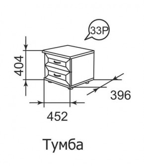 Тумба прикроватная Ника-Люкс 33 в Елабуге - elabuga.mebel24.online | фото 1