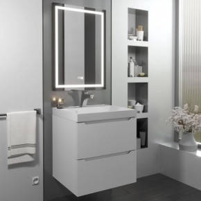 Тумба с раковиной Uperwood Tanos 50 см, подвесная, белая матовая в Елабуге - elabuga.mebel24.online | фото