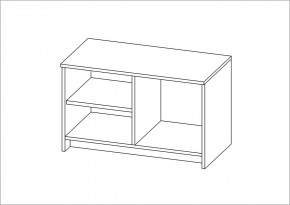 Тумба СИРИУС двухдверная низкая, цвет белый в Елабуге - elabuga.mebel24.online | фото 3