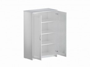 Тумба СИРИУС двухдверная высокая, цвет белый в Елабуге - elabuga.mebel24.online | фото 3